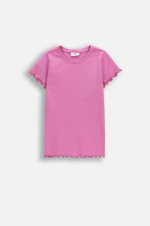 COCCODRILLO short sleeved t-shirt, pink, WC6143226VGA-007-122, 122 size 