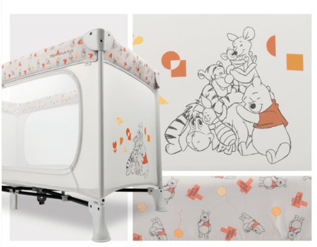 HAUCK reisivoodi-maneež DREAM N PLAY PLUS, Pooh Friends/Beige, 608883 