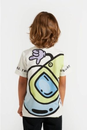 COCCODRILLO t-shirt WORLD OF PIXEL BOY KIDS, valged, ZC4143202WBK-001-122, 122 cm 