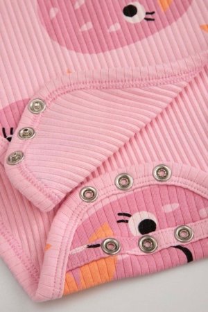 COCCODRILLO pikkade varrukatega bodi, roosa, suurus 