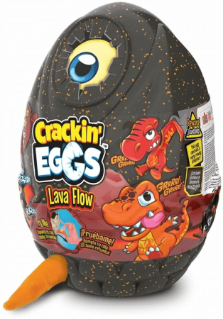 CRACKIN EGGS plüüsist möirgav dinosaurus Dino Egg Lava, assortii, SK004A1 