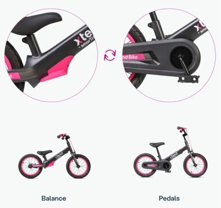 SmarTrike Xtend 2in1 jalgratas ja tasakaaluratas, roosa, 2080502 