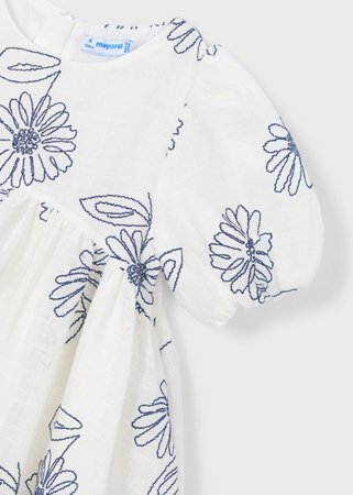 MAYORAL lühikeste varrukatega kleit, natural, 3.921-90, 92  cm 