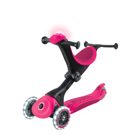 GLOBBER tõukeratas Go Up Deluxe Lights, fuksia, 748-610 