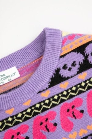 COCCODRILLO sweater ACADEMY GIRL KIDS, multicoloured, ZC4172801AGK-022-092, 92 cm 