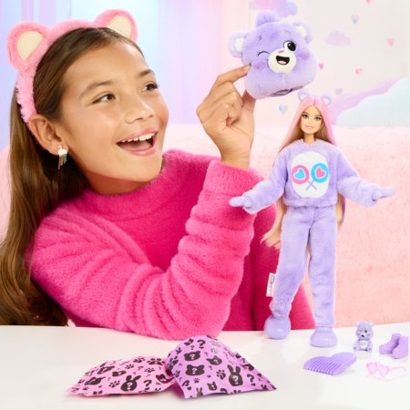 BARBIE Cutie Reveal kaisukaru seeria Share Bear, JCN94 