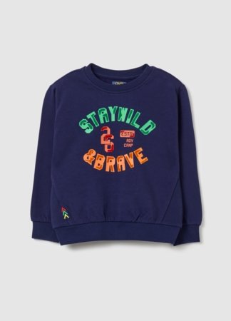 OVS pikkade varrukatega t-särk, tumesinised, 140 cm, 002127556 