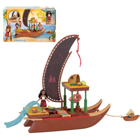 DISNEY MOANA väikeste nukkude komplekt Transforming Boat, JBT54 