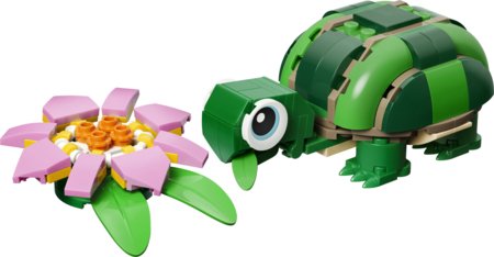 31377 LEGO® TURTLE WITH A WATER LILY FLOWER 