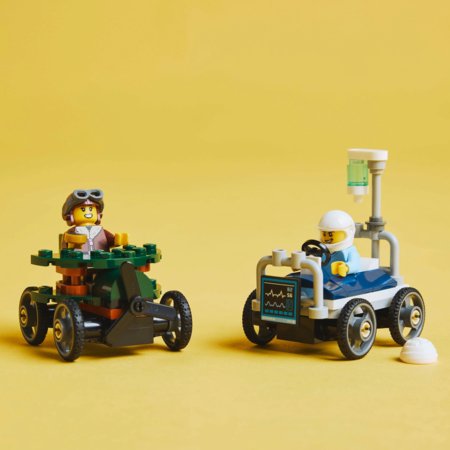 60459 LEGO® City Great Vehicles Lennuk vs haiglavoodi võidusõiduautode komplekt 