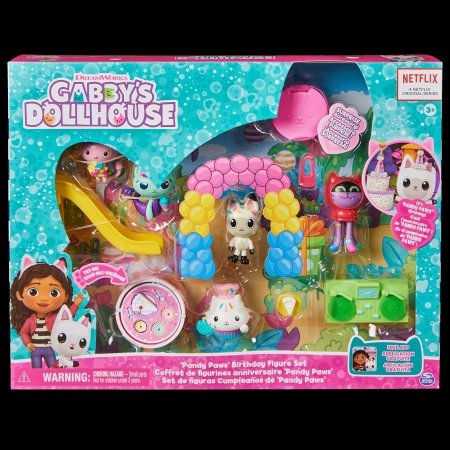 GABBY'S DOLLHOUSE Pandy Paws mängufiguuride sünnipäevakomplekt, 6069141 