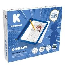 KIDYWOLF valgustusega joonistustahvel, sinine, KIDYDRAW-PRO-BU 