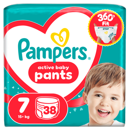 PAMPERS püksmähkmed, suurus 7, 38 tk, 15+ kg, 81748920 81748920