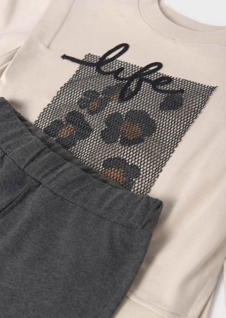 MAYORAL t-särk + retuusid 8F, beež, 7.755-40, 167 cm 