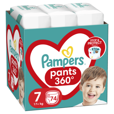 PAMPERS Mähkmepüksid 7 suurus 17kg+, 74 tk, 81748928 