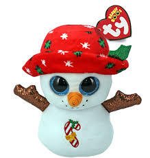 TY Beanie Boos plüüsmänguasi lumemees BRRRNIE, 15 cm, TY37355 