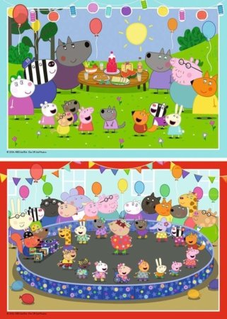 RAVENSBURGER PUZZLE pusle Peppa Pig, 2x24 tk, 12004018 7 