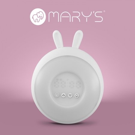 MARY'S äratuskell - öölamp RABBIT, White, MW20773 
