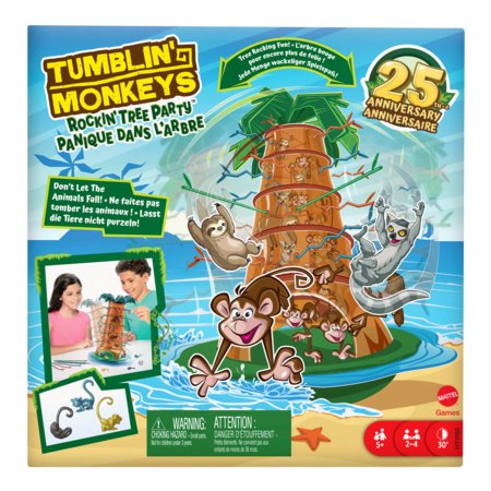 MATTEL GAMES lauamäng Ahvikeste Akrobaatide Pidu Puus, HTW65 