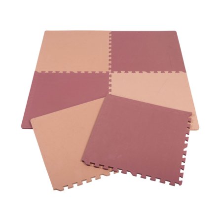 BABYTROLD pehme vaip-pusle PUZZLE PLAY MAT, Rose/Dusty rose, 20-32RD 