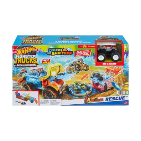 HOT WHEELS Monster Truck Arena päästekomplekt värvimuutvate autodega, HPN73 