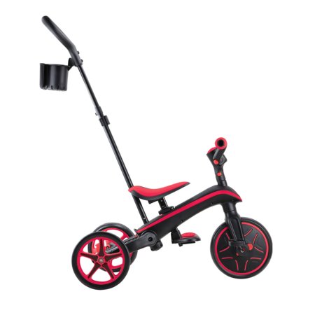 GLOBBER kolmerattaline jalgratas Explorer Trike Foldable 4 In 1, punane, 732-102 