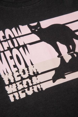 COCCODRILLO lühikeste varrukatega t-särk EVERYDAY GIRL A, mustad, WC4143203VGA-021- 