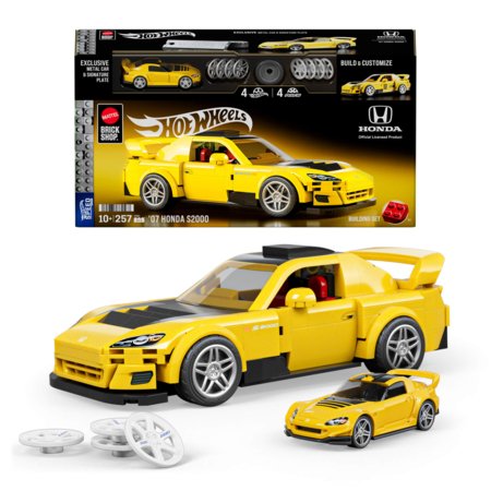 MATTEL BRICK SHOP HOT WHEELS 1:32 Honda S2000 ehituskomplekt, JFR88 