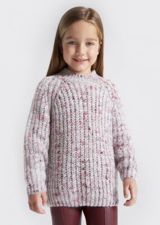 MAYORAL kampsun 6H, natural/raspberry, 110 cm, 4307-88 4307-88 6