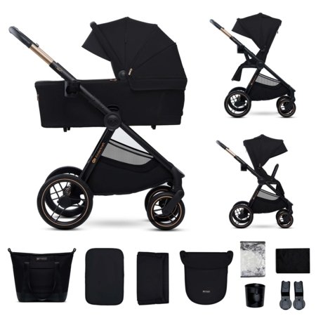 KINDERKRAFT universaalne käru 2IN1 NEA 2.0, midnight black, KSNEA002BLK2000 