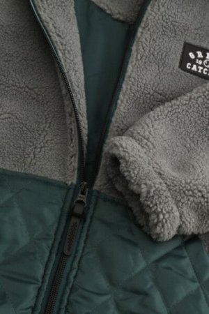 COCCODRILLO hooded pullover with zipper ACADEMY BOY KIDS, hall, ZC4132501ABK-019-122, 122 cm 