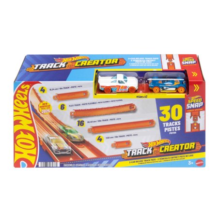 HOT WHEELS Superraja komplekt + 2 autot, JDW42 