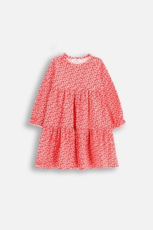 COCCODRILLO pikkade varrukatega kleit NOSTALGIC MEADOW GIRL NEWBORN, kreemjas, WC5129102NGN-003-086, 86 cm 