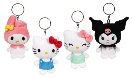 HELLO KITTY pehme mänguasi võtmehoidja, 10 cm, assortii., 760026148