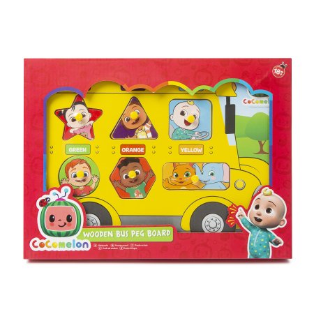 COCOMELON puidust nupupusle Buss, 96-0010 