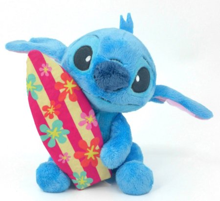 SIMBA Disney pehme mänguasi Stitch surfilauaga, 25cm, 6315877006 