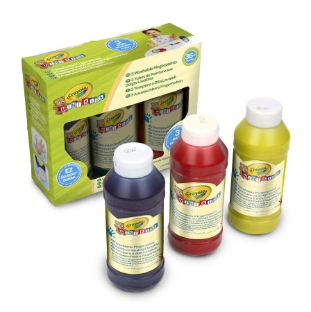CRAYOLA MINIKIDS sõrmevärvid Washable Fingerpaint Primary Colours, 3tk, 81-1539 