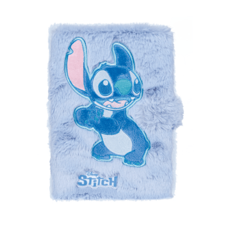 STITCH DISNEY A5 karvane pehme märkmik, sinine, 99534PTR 