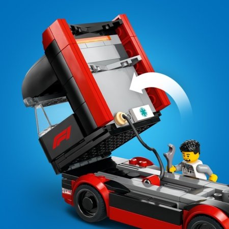 60445 LEGO® City Project Alicia 2025 F1® veok RB20 ja AMR24 F1® autodega 