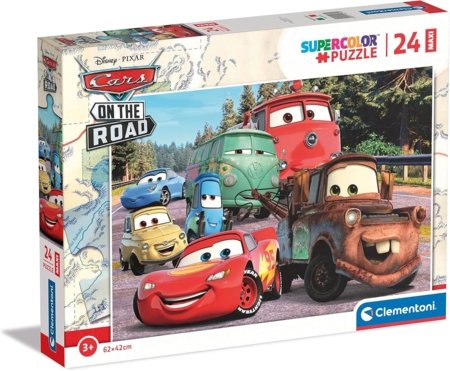 CLEMENTONI pusle Maxi Disney Cars on The Road, 24 tk., 24239 