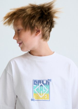 MAYORAL lühikeste varrukatega t-särk, white lemo, 6.036-29, 128  cm 