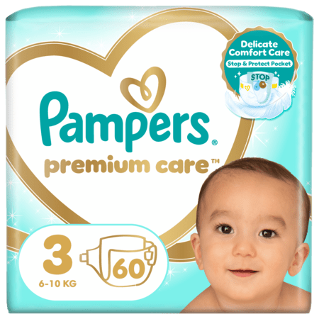 PAMPERS Premium Care teipmähkmed, suurus 3, 6-10kg 60 tk, 81765772 