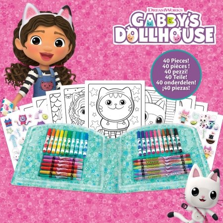 CRAYOLA loominguline komplekt Coloring Case, Gabby's Dollhouse, 40tk, 04-2945 
