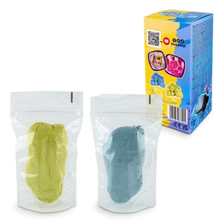 TUBAN kohev liivakomplekt sinine & kollane, 2 x 70 g, TU3790 