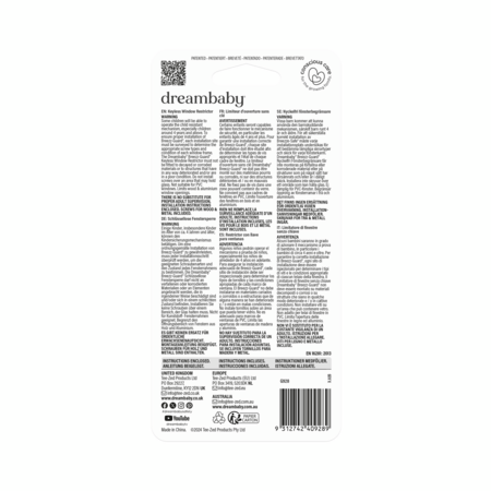 DREAMBABY võtmeta aknalukk Breezz-Guard, G928 