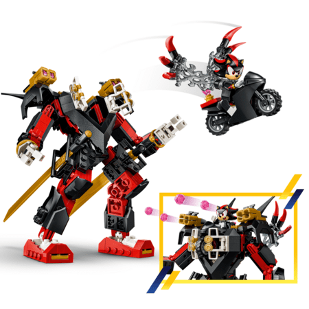 77120 LEGO® Sonic the Hedgehog™ Shadowi robot vs. G.U.N. Trooper 