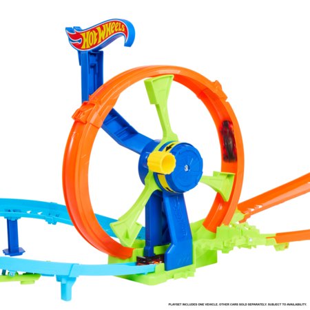 HOT WHEELS kiirendusega võistlusrada, JBX65 