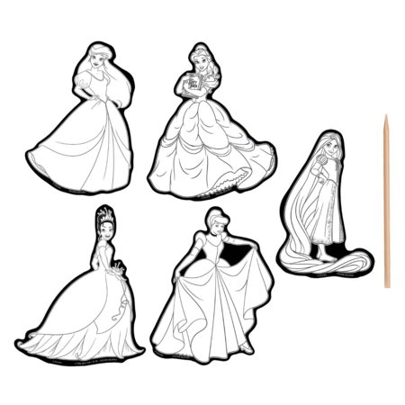 MOXY DISNEY PRINCESS kraabitavate kleebiste komplekt, TT045200 