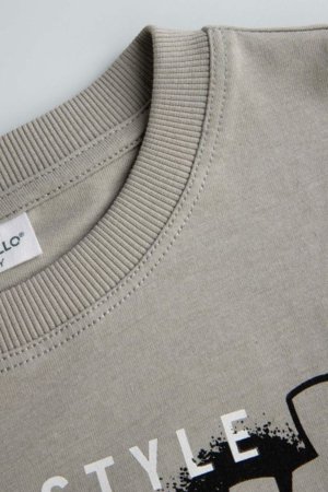 COCCODRILLO pikkade varrukatega t-särk, hallid, cm 