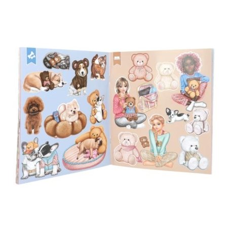 TOP MODEL kleebiste raamat Stickerworld Team Teddy, 13209 